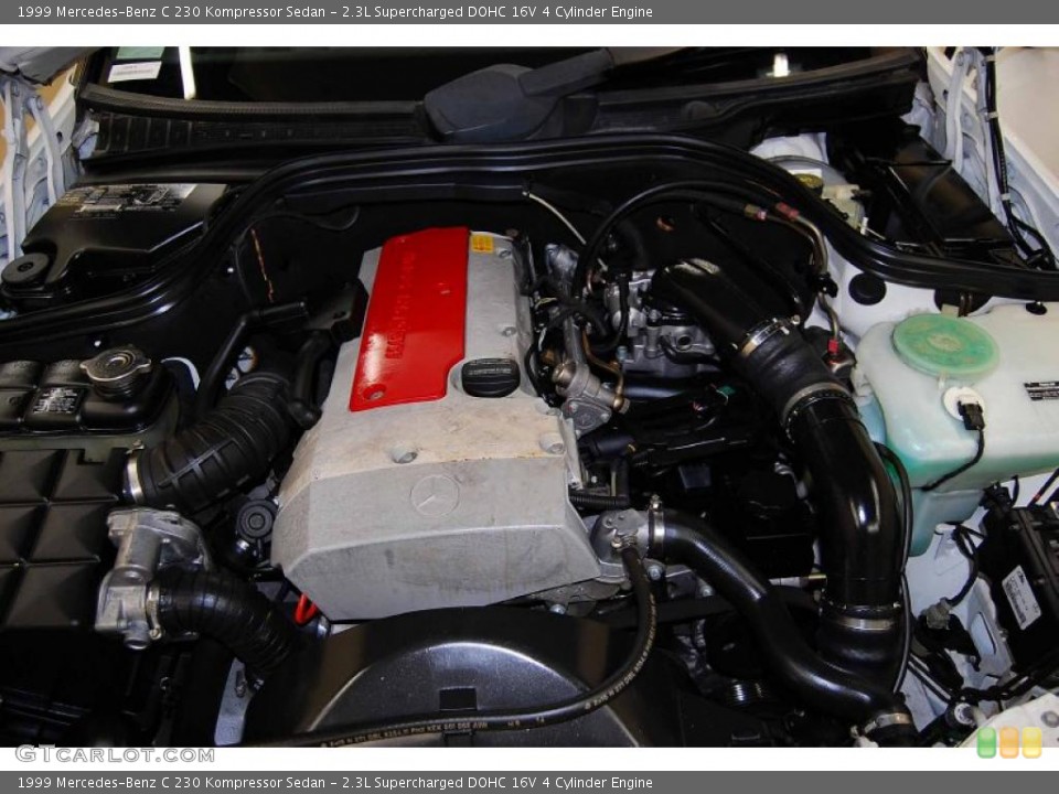 2.3L Supercharged DOHC 16V 4 Cylinder 1999 Mercedes-Benz C Engine