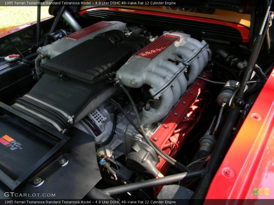 4.9 Liter DOHC 48-Valve Flat 12 Cylinder Engine for the 1985 Ferrari Testarossa #52800868
