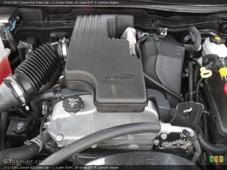 2.9 Liter DOHC 16-Valve VVT 4 Cylinder 2010 GMC Canyon Engine