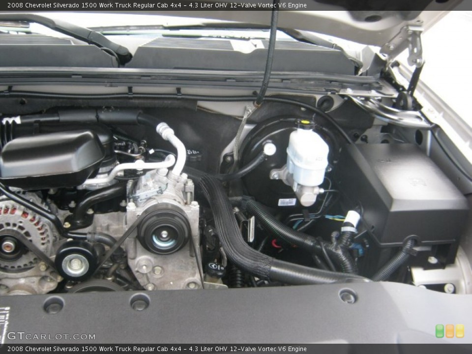 4.3 Liter OHV 12-Valve Vortec V6 Engine for the 2008 Chevrolet Silverado 1500 #52813466