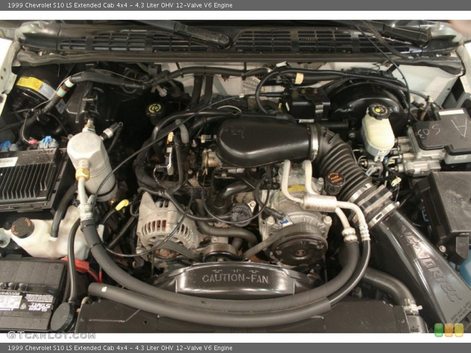 4.3 Liter OHV 12-Valve V6 Engine for the 1999 Chevrolet S10 #52816378