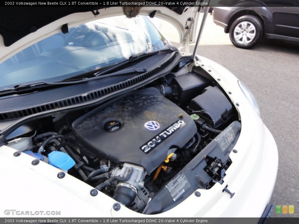 1.8 Liter Turbocharged DOHC 20-Valve 4 Cylinder Engine for the 2003 Volkswagen New Beetle #52825715