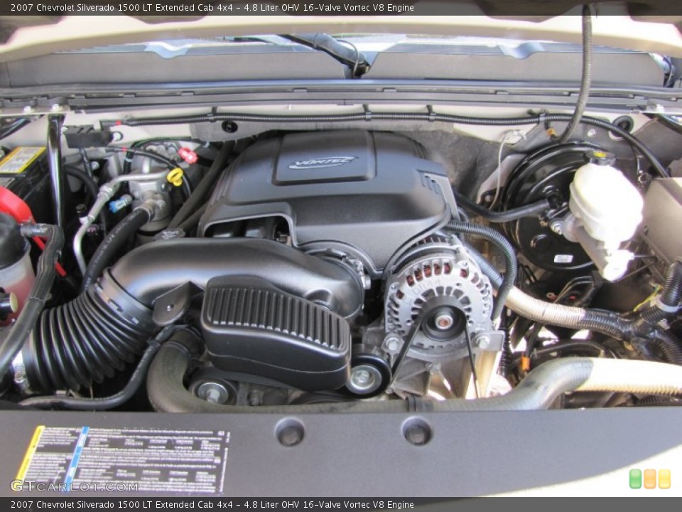 4.8 Liter OHV 16-Valve Vortec V8 Engine for the 2007 Chevrolet Silverado 1500 #52827788