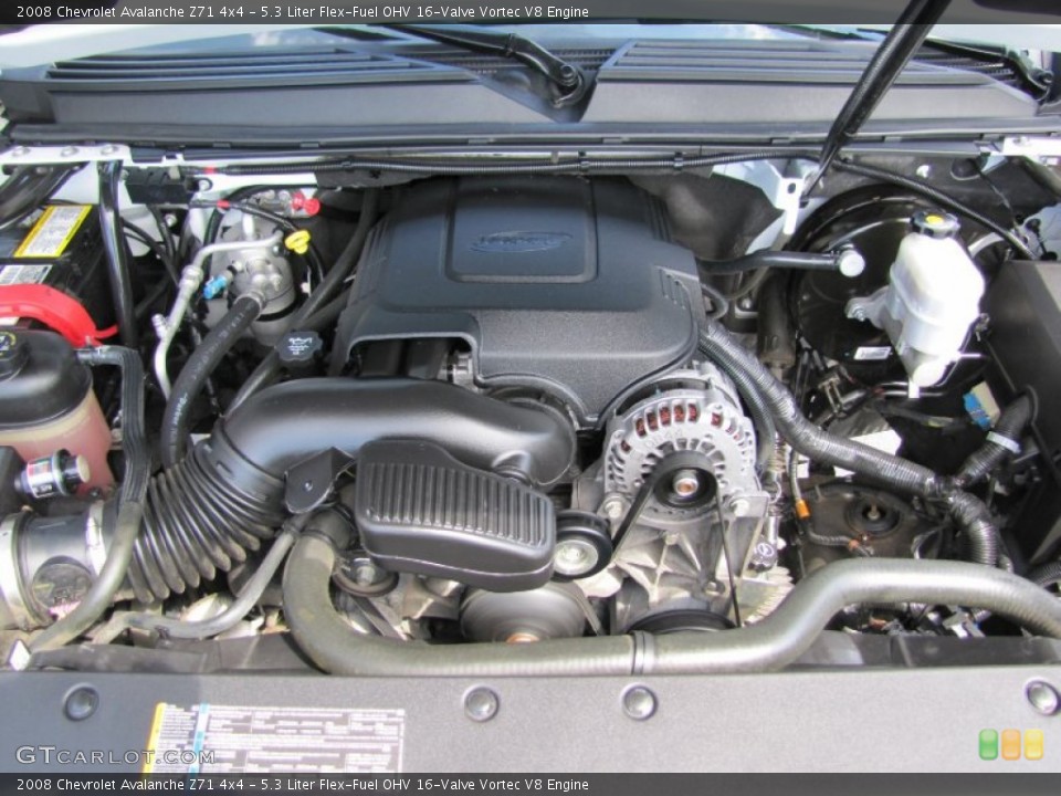 5.3 Liter Flex-Fuel OHV 16-Valve Vortec V8 Engine for the 2008 Chevrolet Avalanche #52829207
