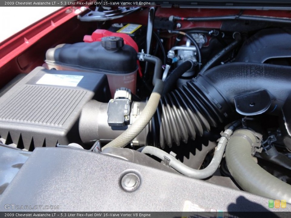 5.3 Liter Flex-Fuel OHV 16-Valve Vortec V8 Engine for the 2009 Chevrolet Avalanche #52831530