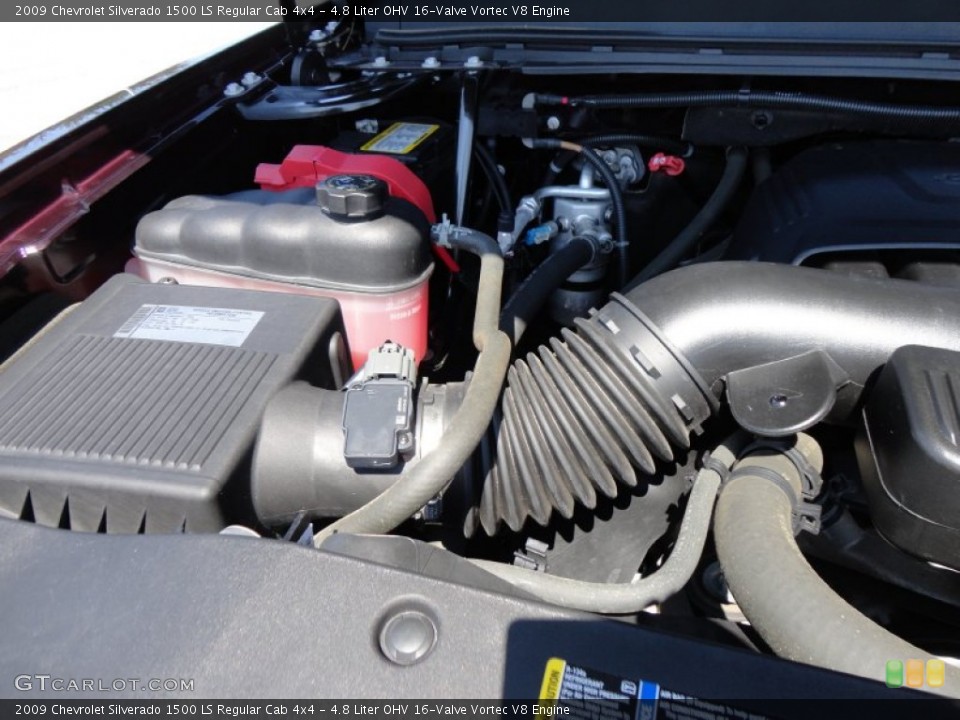 4.8 Liter OHV 16-Valve Vortec V8 Engine for the 2009 Chevrolet Silverado 1500 #52834731