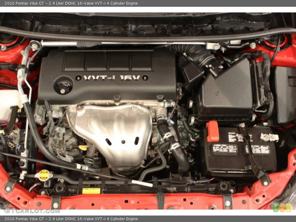 2.4 Liter DOHC 16-Valve VVT-i 4 Cylinder Engine for the 2010 Pontiac Vibe #52853505