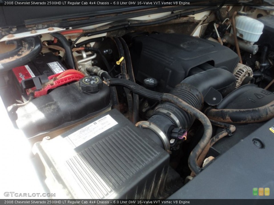 6.0 Liter OHV 16-Valve VVT Vortec V8 Engine for the 2008 Chevrolet Silverado 2500HD #52862730