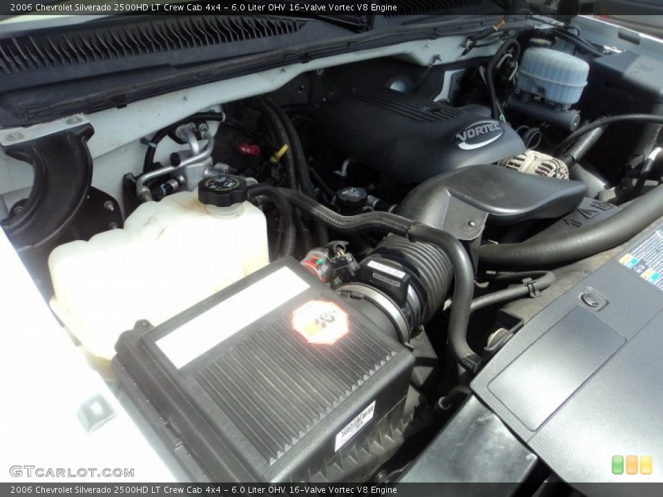 6.0 Liter OHV 16-Valve Vortec V8 Engine for the 2006 Chevrolet Silverado 2500HD #52863660