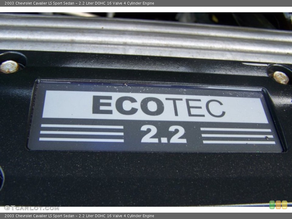 2.2 Liter DOHC 16 Valve 4 Cylinder Engine for the 2003 Chevrolet Cavalier #52872672