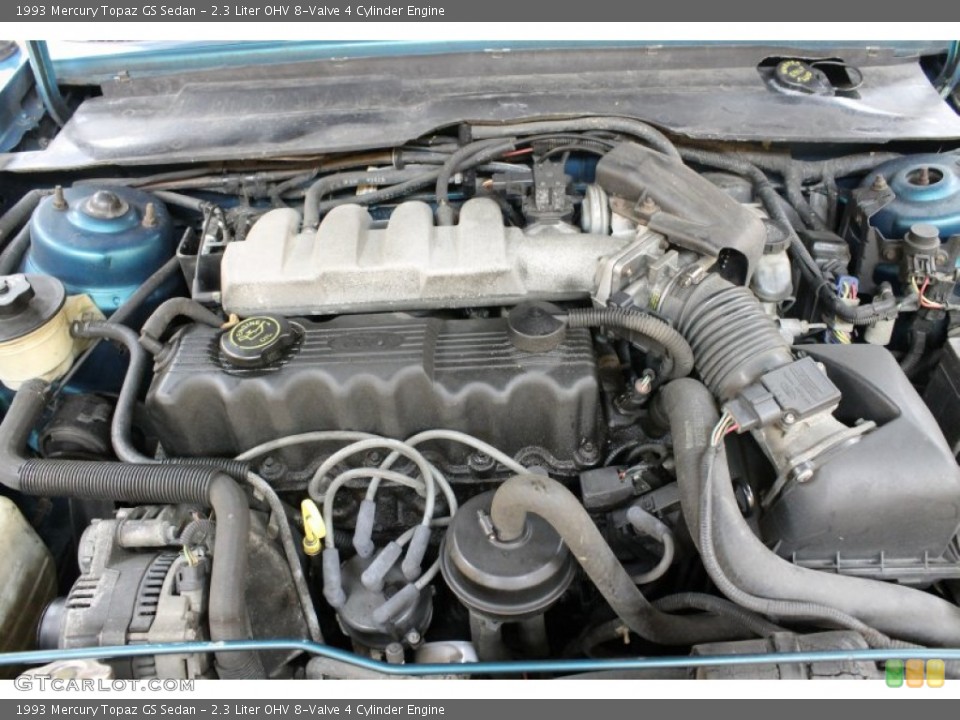 2.3 Liter OHV 8-Valve 4 Cylinder 1993 Mercury Topaz Engine
