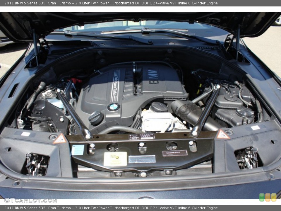 3.0 Liter TwinPower Turbocharged DFI DOHC 24-Valve VVT Inline 6 Cylinder Engine for the 2011 BMW 5 Series #52909239