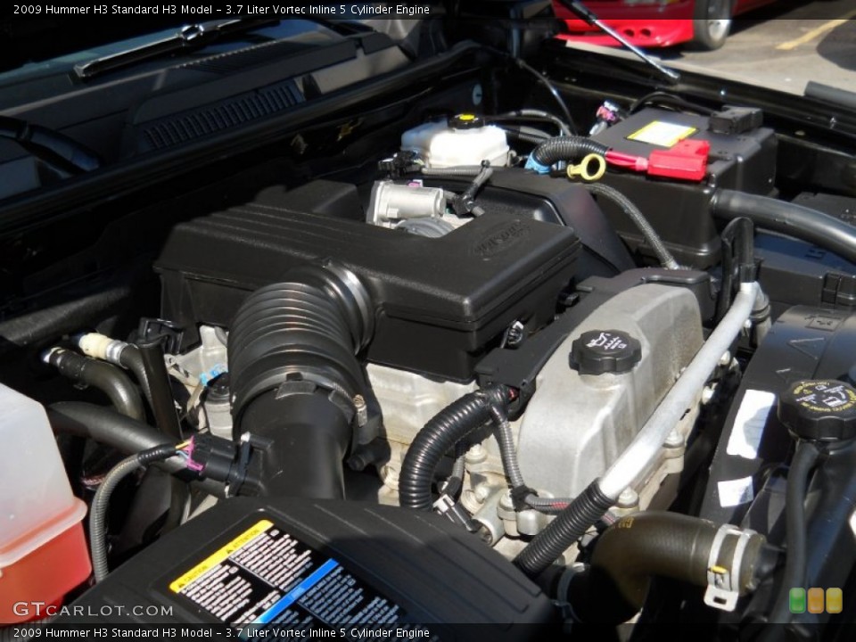 3.7 Liter Vortec Inline 5 Cylinder Engine for the 2009 Hummer H3 #52911930