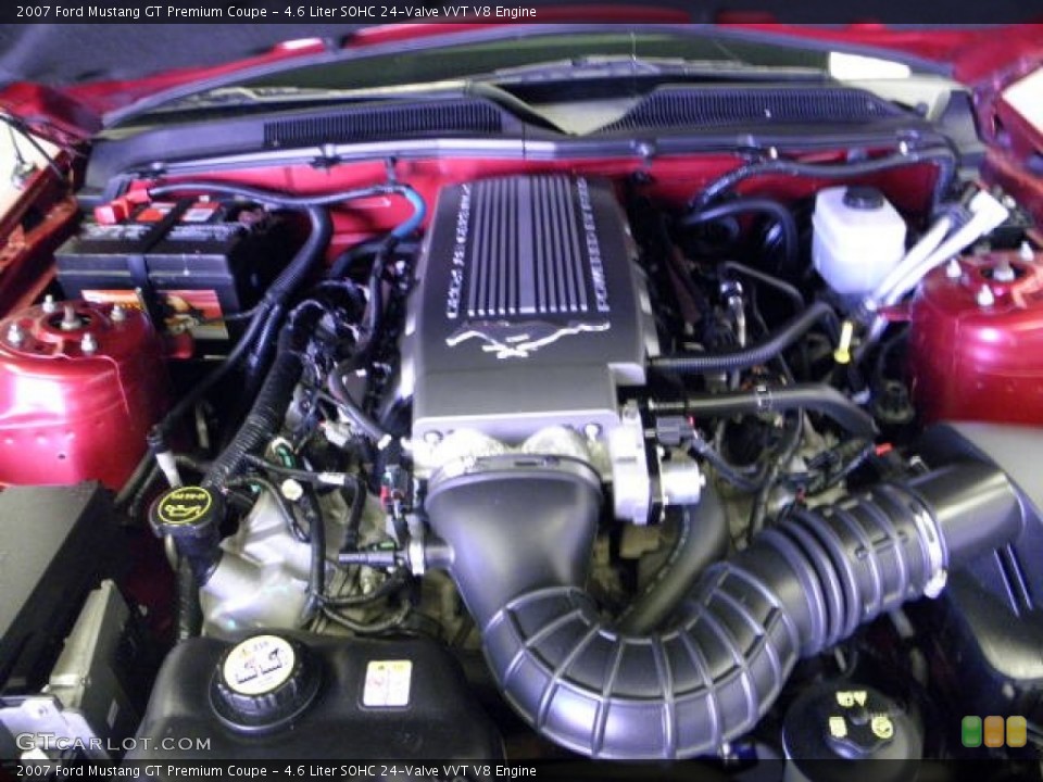 4.6 Liter SOHC 24-Valve VVT V8 Engine for the 2007 Ford Mustang #52913106