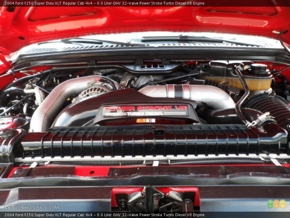6.0 Liter OHV 32-Valve Power Stroke Turbo Diesel V8 Engine for the 2004 Ford F250 Super Duty #52920621