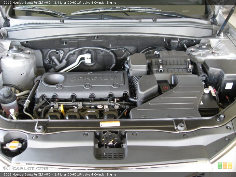 2.4 Liter DOHC 16-Valve 4 Cylinder Engine for the 2012 Hyundai Santa Fe #52922714