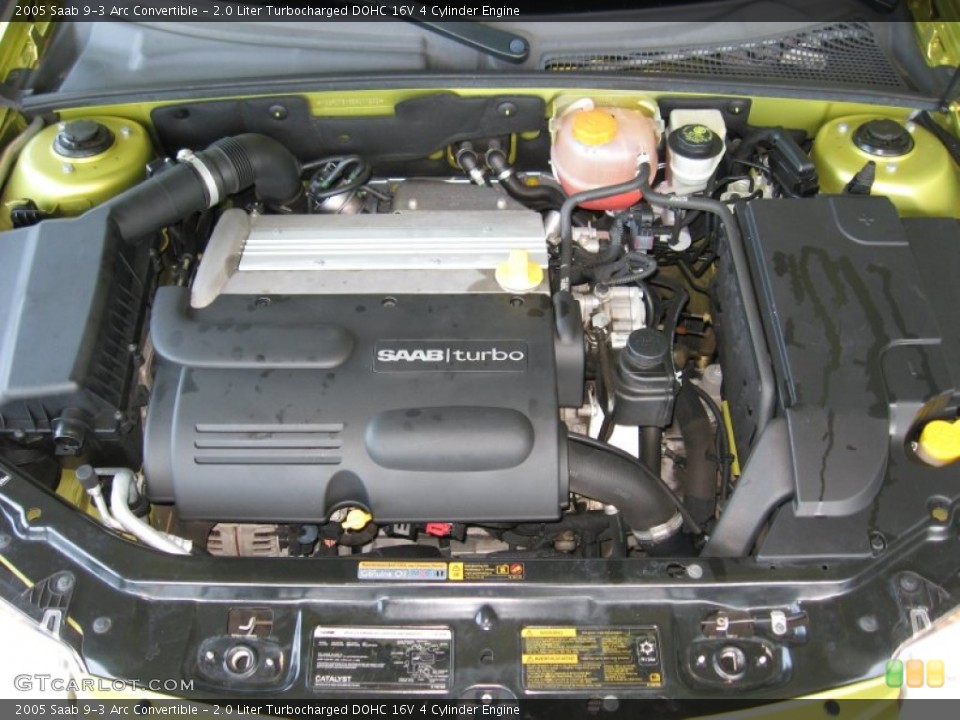 2.0 Liter Turbocharged DOHC 16V 4 Cylinder Engine for the 2005 Saab 9-3 #52929793