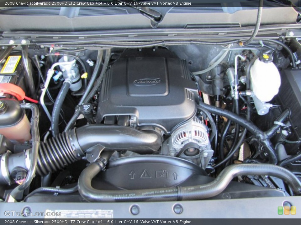 6.0 Liter OHV 16-Valve VVT Vortec V8 Engine for the 2008 Chevrolet Silverado 2500HD #52933509