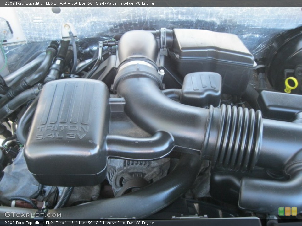 5.4 Liter SOHC 24-Valve Flex-Fuel V8 Engine for the 2009 Ford Expedition #52941213