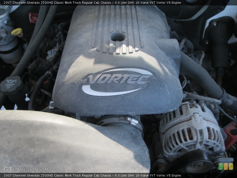 6.0 Liter OHV 16-Valve VVT Vortec V8 Engine for the 2007 Chevrolet Silverado 2500HD #52942215