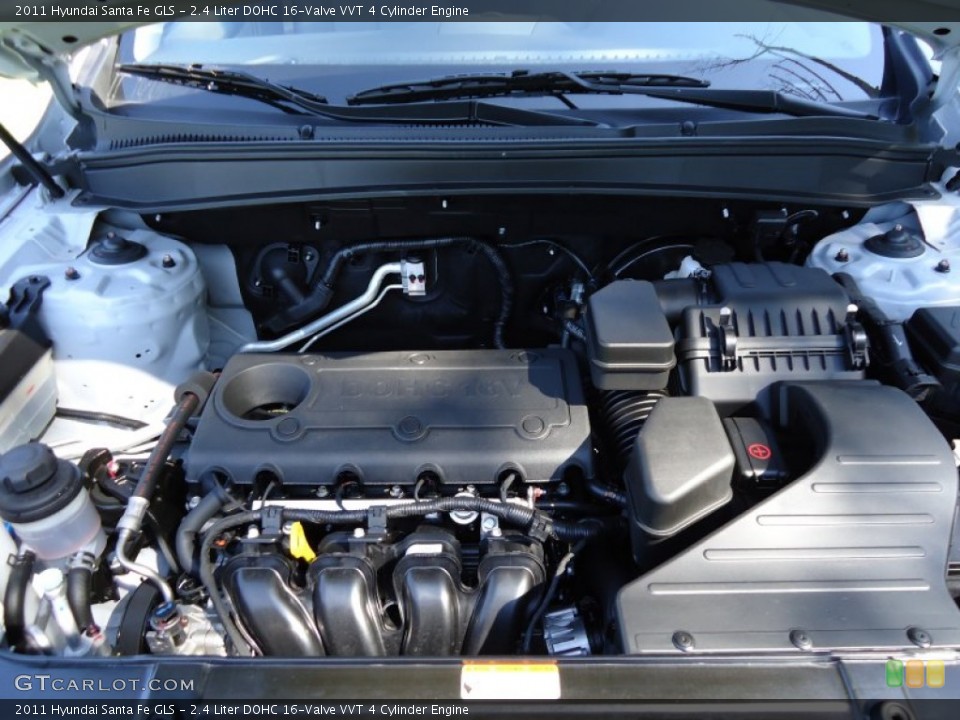 2.4 Liter DOHC 16-Valve VVT 4 Cylinder Engine for the 2011 Hyundai Santa Fe #52958640
