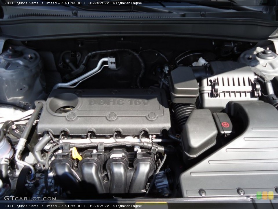 2.4 Liter DOHC 16-Valve VVT 4 Cylinder Engine for the 2011 Hyundai Santa Fe #52968148