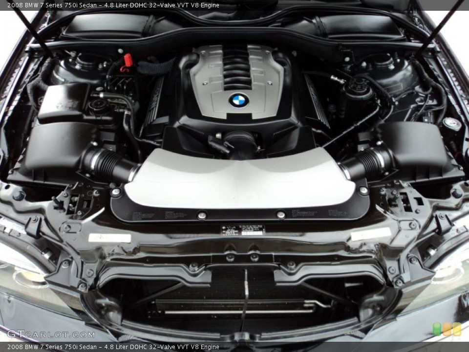 4.8 Liter DOHC 32-Valve VVT V8 Engine for the 2008 BMW 7 Series #52971091