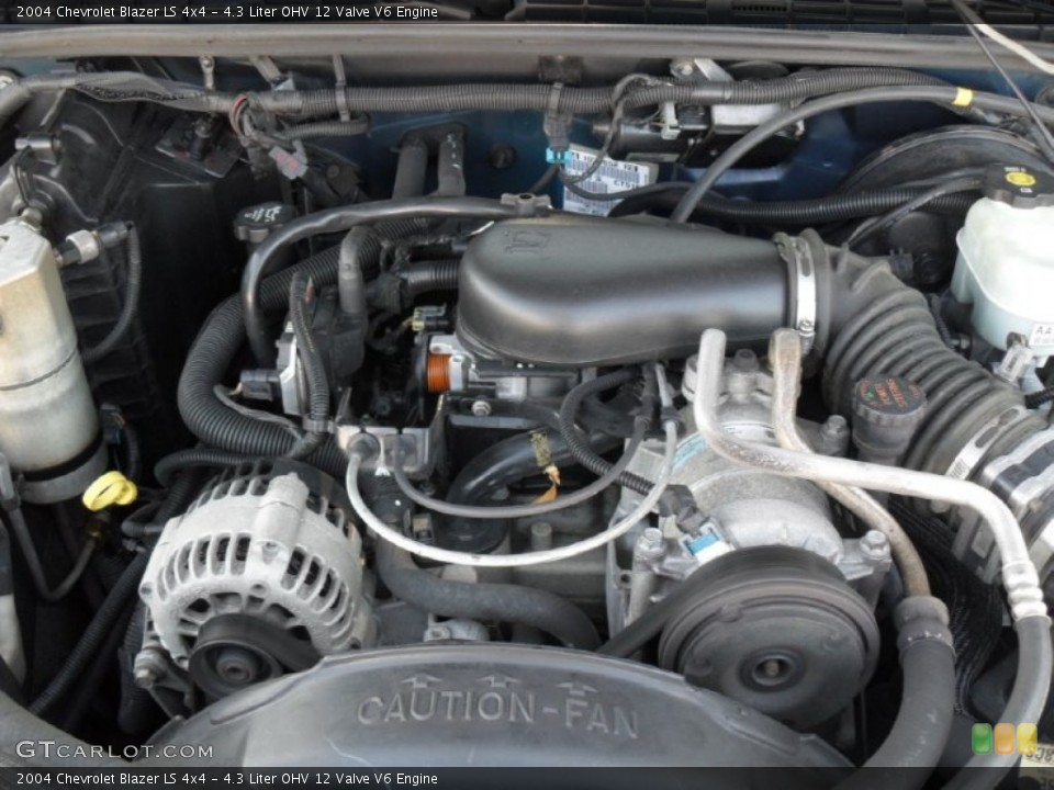 4.3 Liter OHV 12 Valve V6 Engine for the 2004 Chevrolet Blazer #52988650