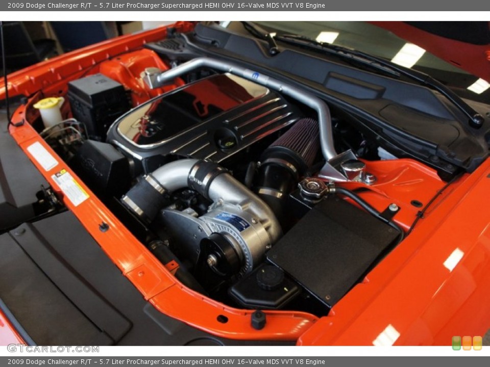 5.7 Liter ProCharger Supercharged HEMI OHV 16-Valve MDS VVT V8 Engine for the 2009 Dodge Challenger #52997362