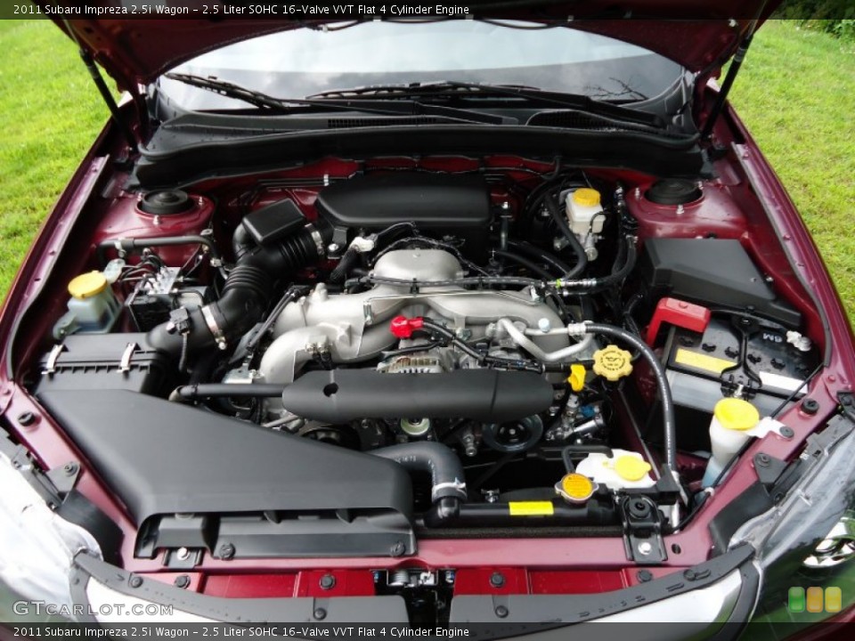 2.5 Liter SOHC 16-Valve VVT Flat 4 Cylinder Engine for the 2011 Subaru Impreza #53000323