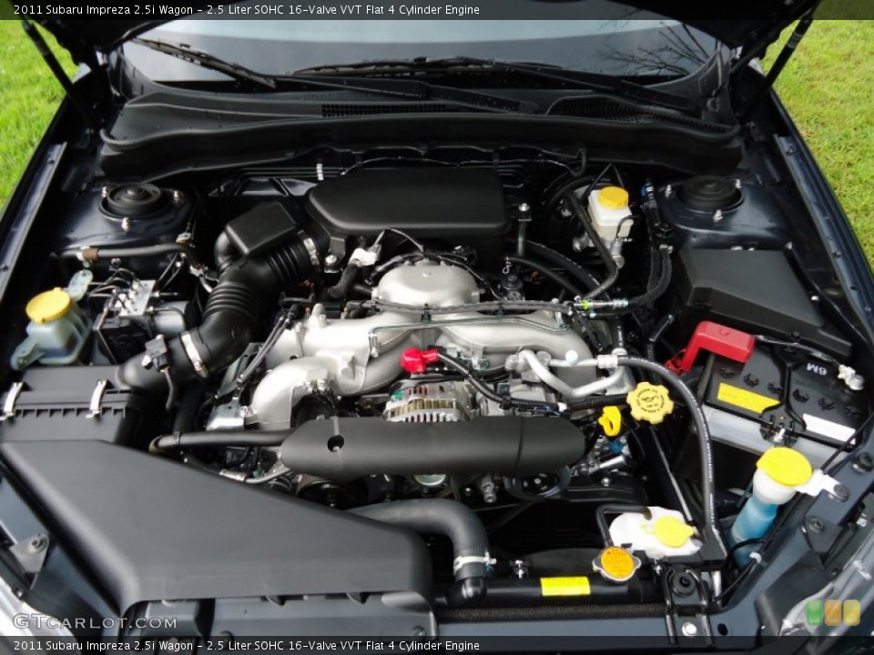 2.5 Liter SOHC 16-Valve VVT Flat 4 Cylinder Engine for the 2011 Subaru Impreza #53000965