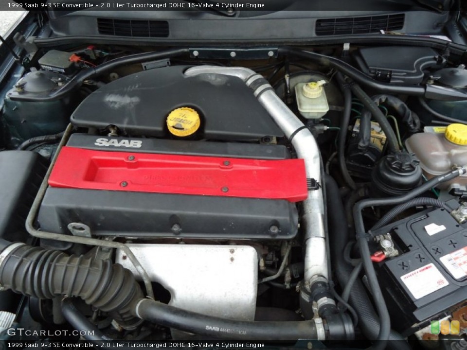 2.0 Liter Turbocharged DOHC 16-Valve 4 Cylinder Engine for the 1999 Saab 9-3 #53010353