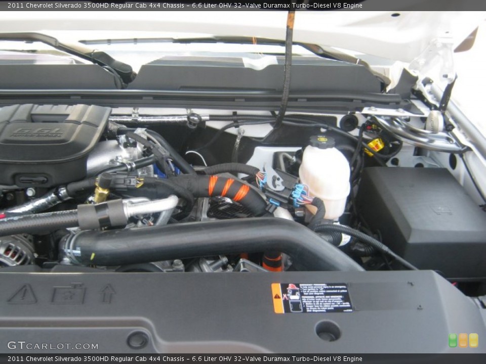6.6 Liter OHV 32-Valve Duramax Turbo-Diesel V8 Engine for the 2011 Chevrolet Silverado 3500HD #53012762