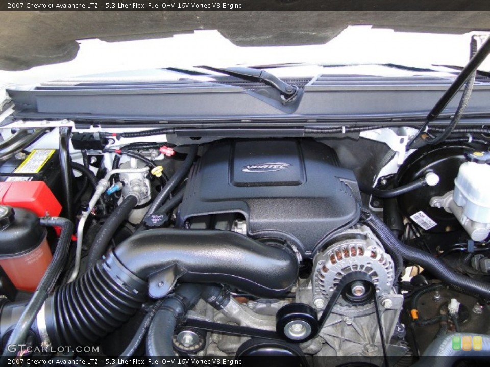 5.3 Liter Flex-Fuel OHV 16V Vortec V8 Engine for the 2007 Chevrolet Avalanche #53015972
