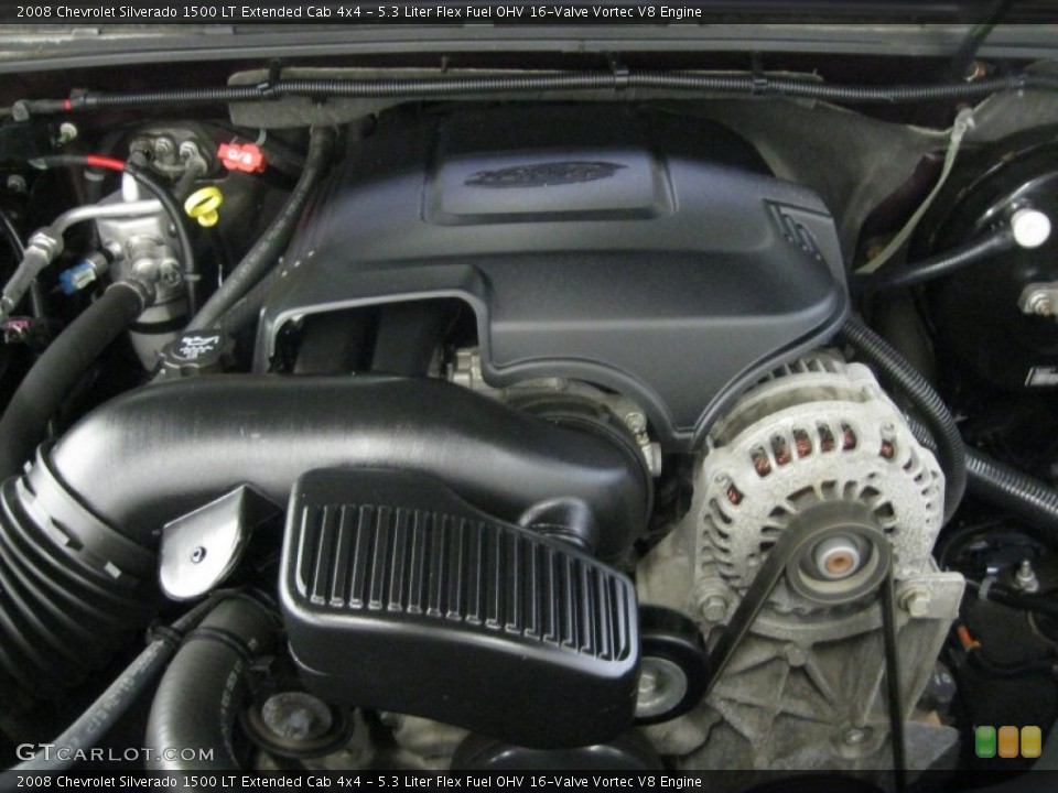 5.3 Liter Flex Fuel OHV 16-Valve Vortec V8 Engine for the 2008 Chevrolet Silverado 1500 #53022083