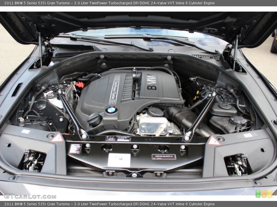 3.0 Liter TwinPower Turbocharged DFI DOHC 24-Valve VVT Inline 6 Cylinder Engine for the 2011 BMW 5 Series #53023520