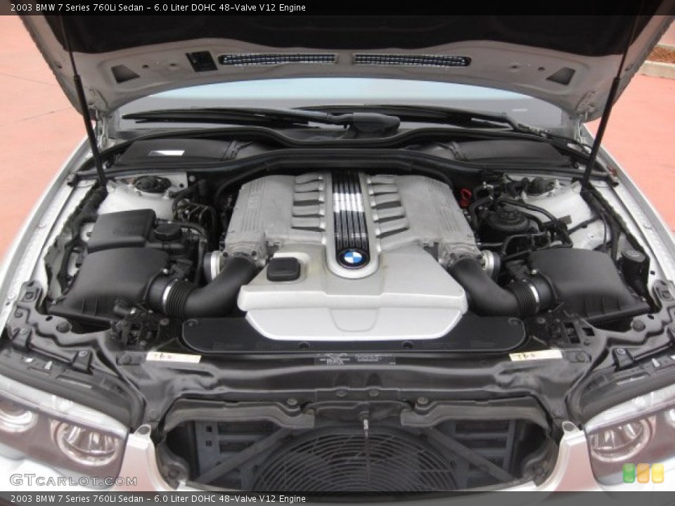 6.0 Liter DOHC 48-Valve V12 Engine for the 2003 BMW 7 Series #53031722
