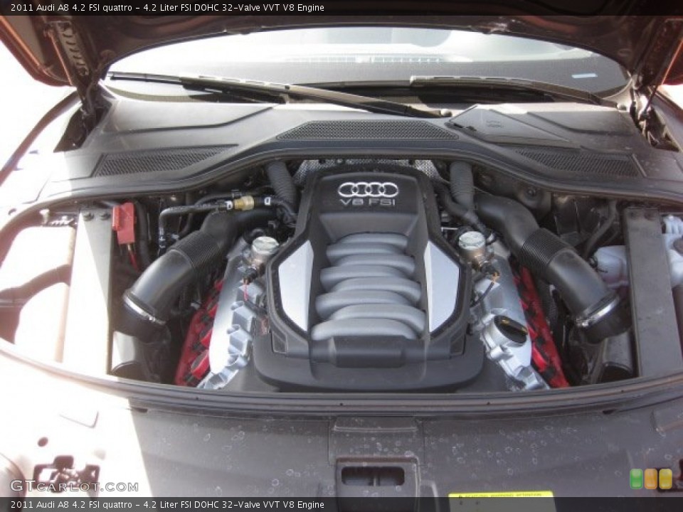 4.2 Liter FSI DOHC 32-Valve VVT V8 Engine for the 2011 Audi A8 #53032292