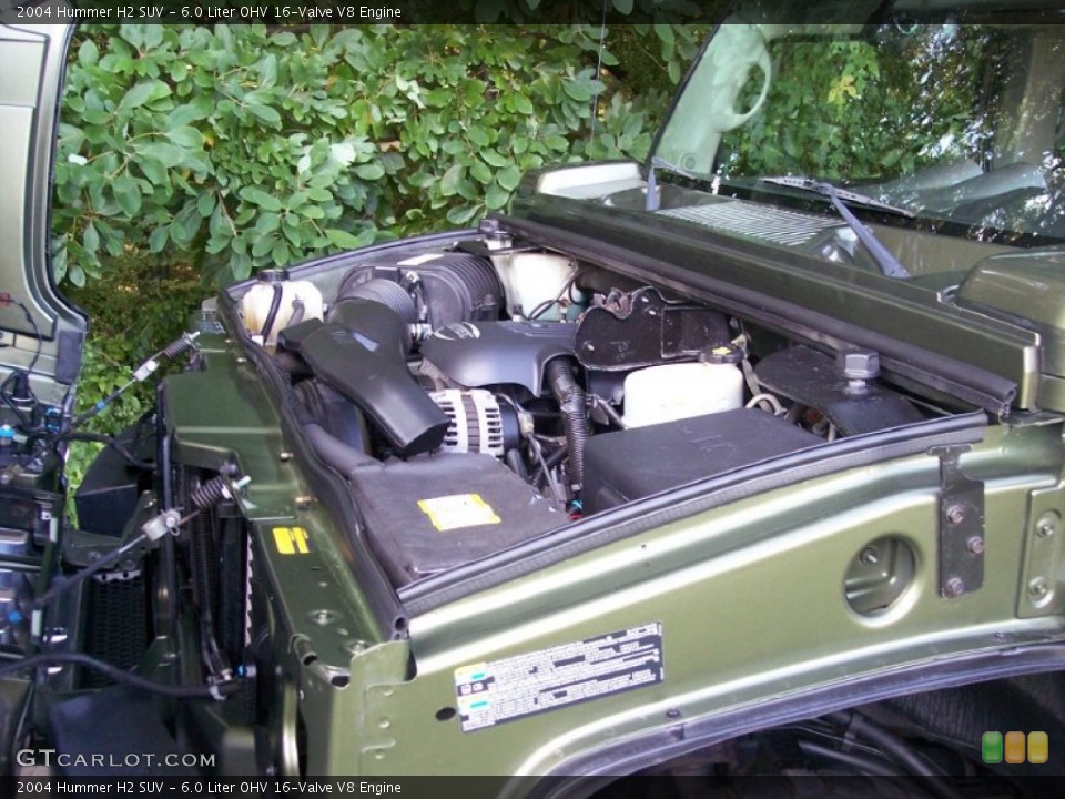 6.0 Liter OHV 16-Valve V8 Engine for the 2004 Hummer H2 #53059736