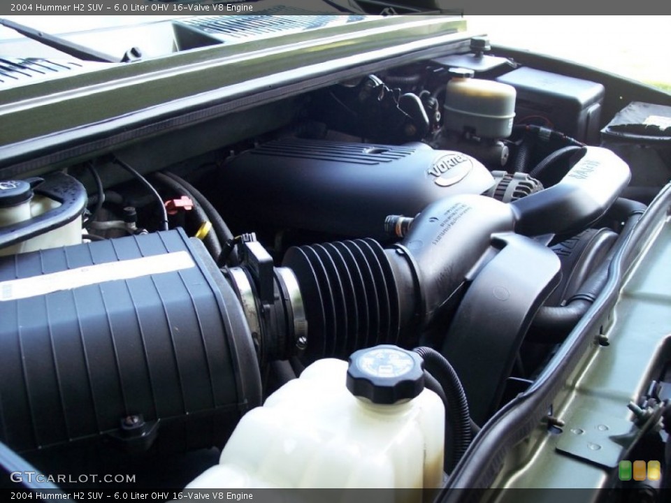 6.0 Liter OHV 16-Valve V8 Engine for the 2004 Hummer H2 #53059748