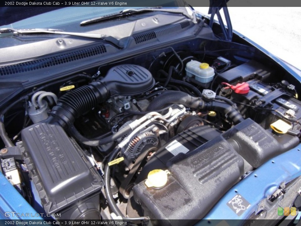 3.9 Liter OHV 12-Valve V6 2002 Dodge Dakota Engine