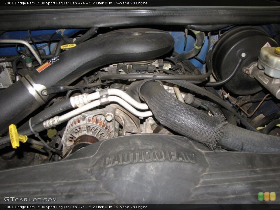 5.2 Liter OHV 16-Valve V8 Engine for the 2001 Dodge Ram 1500 #53068300