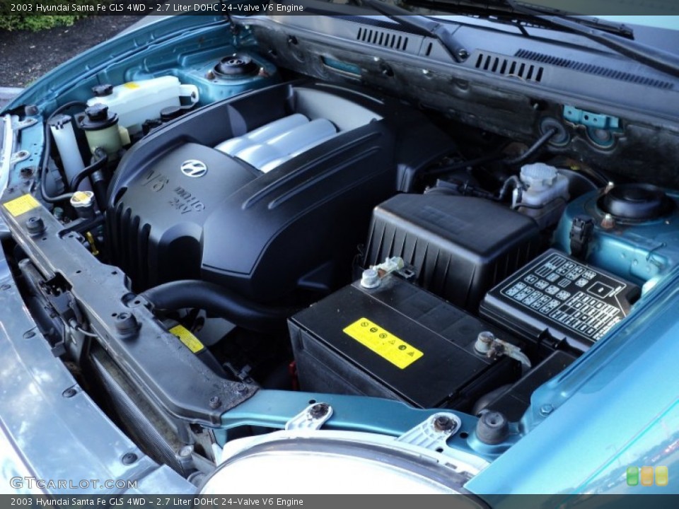 2.7 Liter DOHC 24-Valve V6 Engine for the 2003 Hyundai Santa Fe #53071411