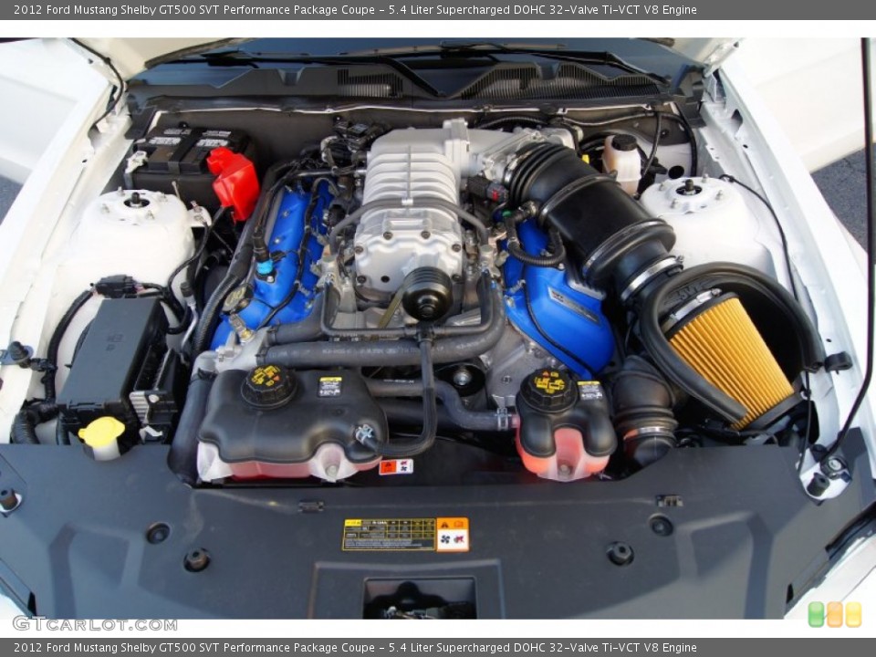 5.4 Liter Supercharged DOHC 32-Valve Ti-VCT V8 Engine for the 2012 Ford Mustang #53093063