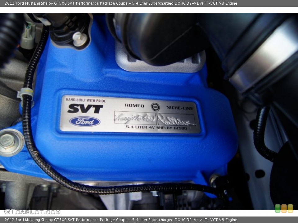 5.4 Liter Supercharged DOHC 32-Valve Ti-VCT V8 Engine for the 2012 Ford Mustang #53093093