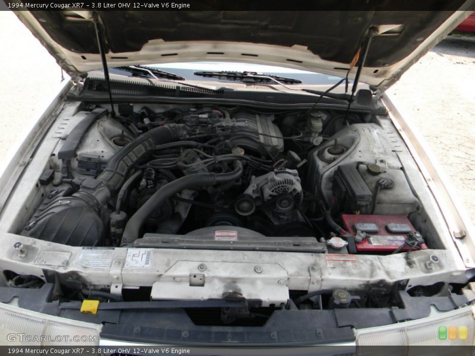 3.8 Liter OHV 12-Valve V6 1994 Mercury Cougar Engine