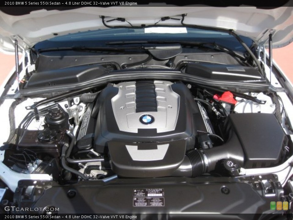 4.8 Liter DOHC 32-Valve VVT V8 Engine for the 2010 BMW 5 Series #53098601