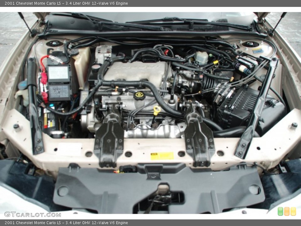 3.4 Liter OHV 12-Valve V6 Engine for the 2001 Chevrolet Monte Carlo #53100113