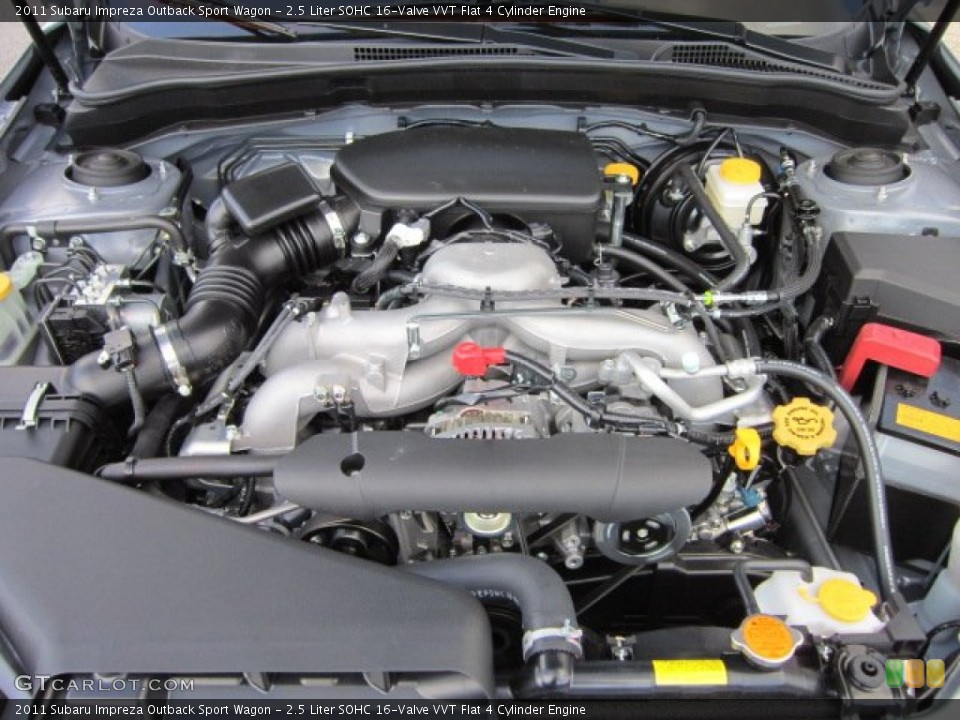 2.5 Liter SOHC 16-Valve VVT Flat 4 Cylinder Engine for the 2011 Subaru Impreza #53107958