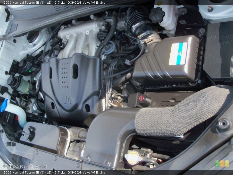 2.7 Liter DOHC 24-Valve V6 Engine for the 2009 Hyundai Tucson #53150031